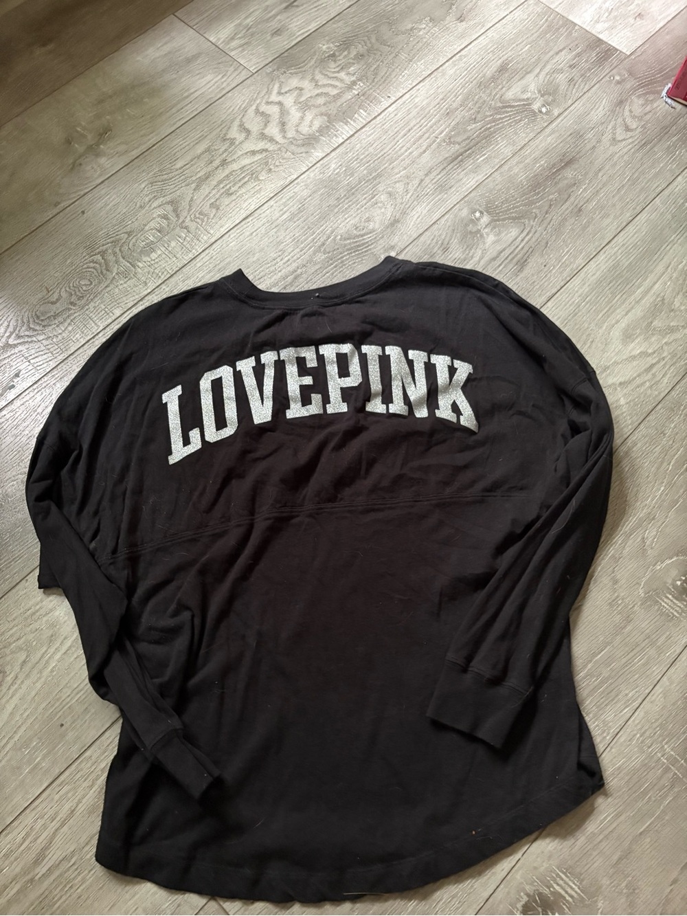 PINK Victoria's Secret Black Logo Crewneck